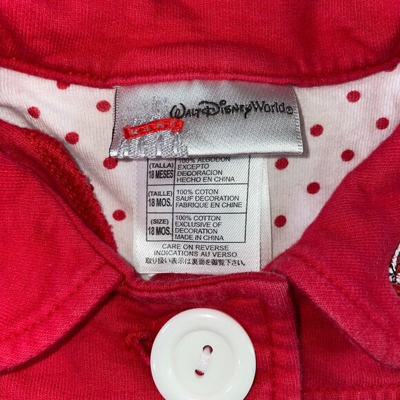 Disney Baby Girls Minnie Mouse Red Jacket Size 18M Twinkle Toes - Picture 4 of 5